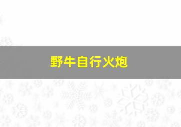 野牛自行火炮