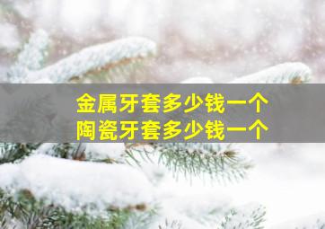 金属牙套多少钱一个陶瓷牙套多少钱一个