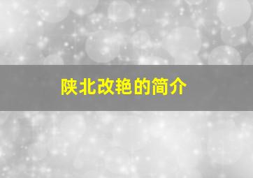 陕北改艳的简介