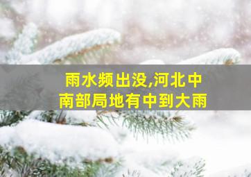 雨水频出没,河北中南部局地有中到大雨