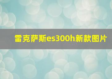 雷克萨斯es300h新款图片