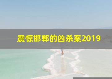 震惊邯郸的凶杀案2019