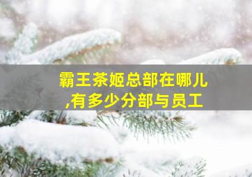 霸王茶姬总部在哪儿,有多少分部与员工