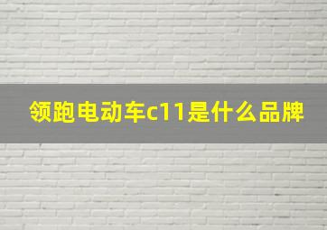 领跑电动车c11是什么品牌