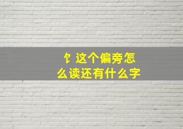 饣这个偏旁怎么读还有什么字