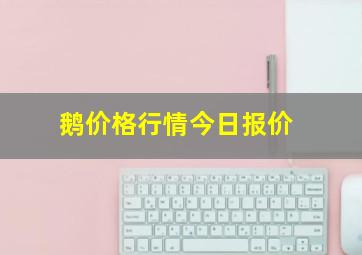 鹅价格行情今日报价