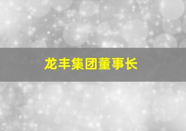 龙丰集团董事长