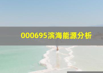 000695滨海能源分析