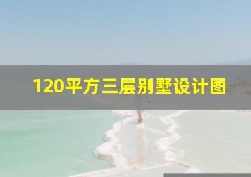 120平方三层别墅设计图