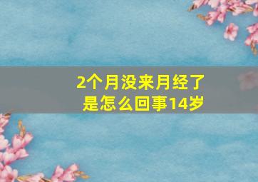 2个月没来月经了是怎么回事14岁