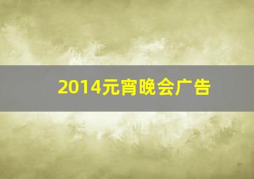 2014元宵晚会广告