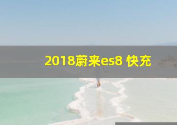 2018蔚来es8 快充