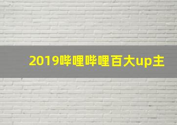 2019哔哩哔哩百大up主