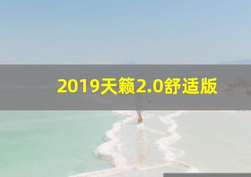 2019天籁2.0舒适版