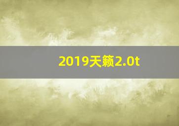 2019天籁2.0t