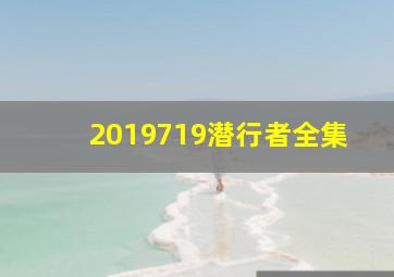 2019719潜行者全集