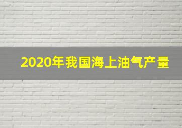 2020年我国海上油气产量