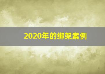 2020年的绑架案例