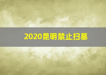 2020昆明禁止扫墓