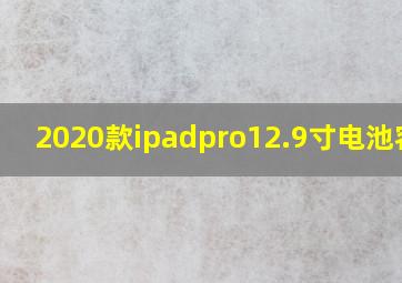 2020款ipadpro12.9寸电池容量