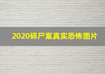 2020碎尸案真实恐怖图片