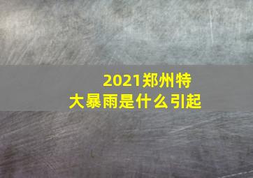 2021郑州特大暴雨是什么引起