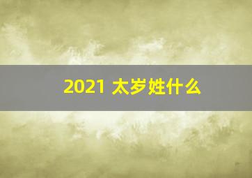 2021 太岁姓什么