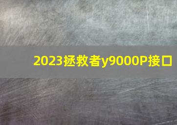 2023拯救者y9000P接口