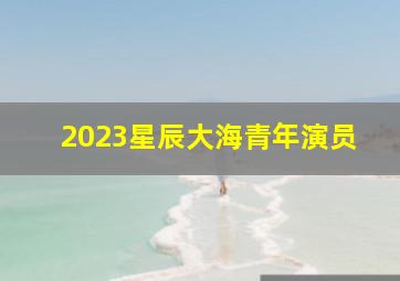 2023星辰大海青年演员