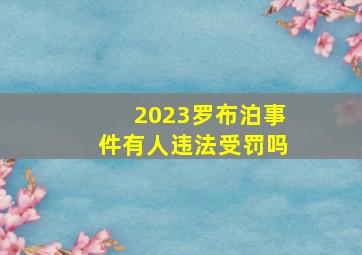 2023罗布泊事件有人违法受罚吗