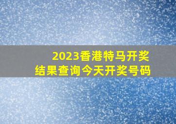 2023香港特马开奖结果查询今天开奖号码