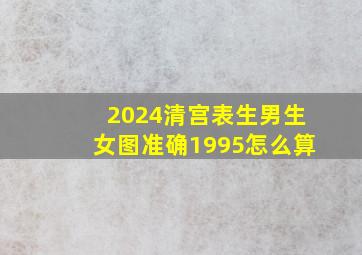 2024清宫表生男生女图准确1995怎么算