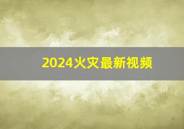 2024火灾最新视频