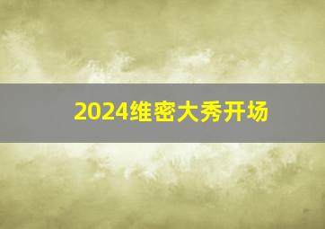 2024维密大秀开场