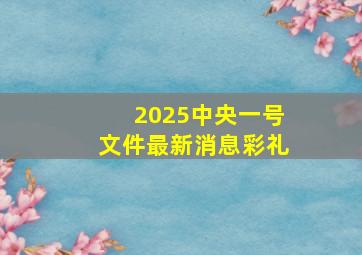 2025中央一号文件最新消息彩礼