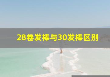 28卷发棒与30发棒区别