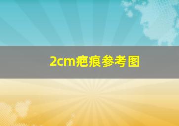 2cm疤痕参考图