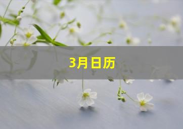 3月日历