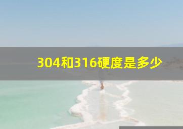 304和316硬度是多少