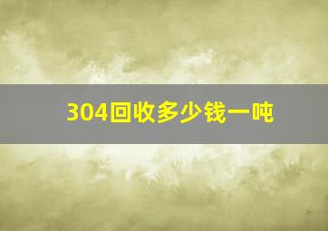 304回收多少钱一吨