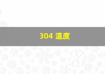 304 温度