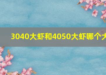 3040大虾和4050大虾哪个大