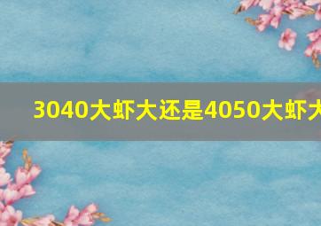 3040大虾大还是4050大虾大