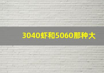 3040虾和5060那种大