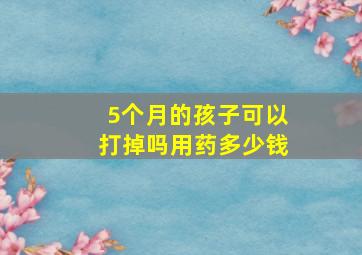 5个月的孩子可以打掉吗用药多少钱