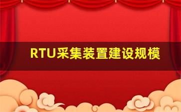 RTU采集装置建设规模