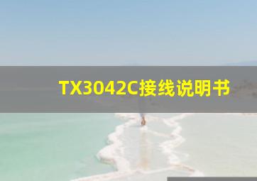 TX3042C接线说明书