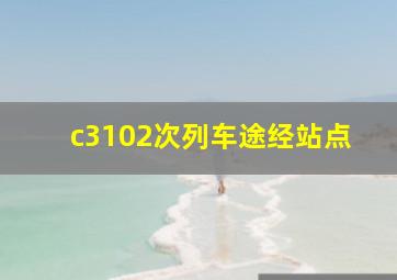 c3102次列车途经站点