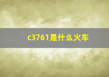 c3761是什么火车