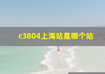 c3804上海站是哪个站